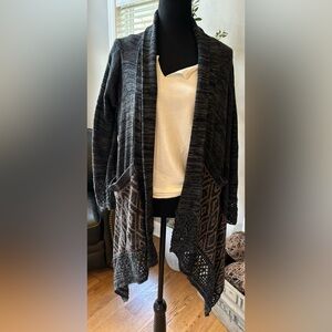 Love Stitch Open Front Cardigan Size Med